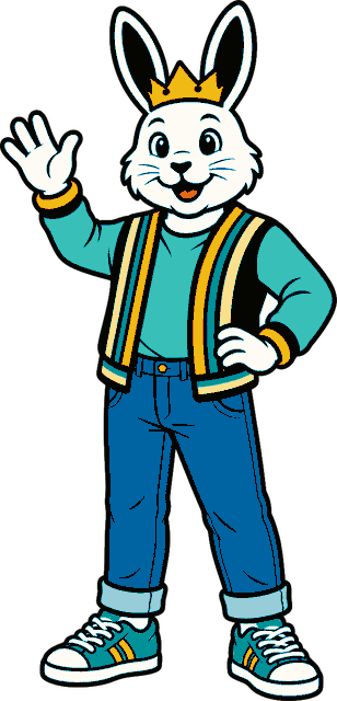 Jack, the animated waiter, waving — in the chosen sample look
